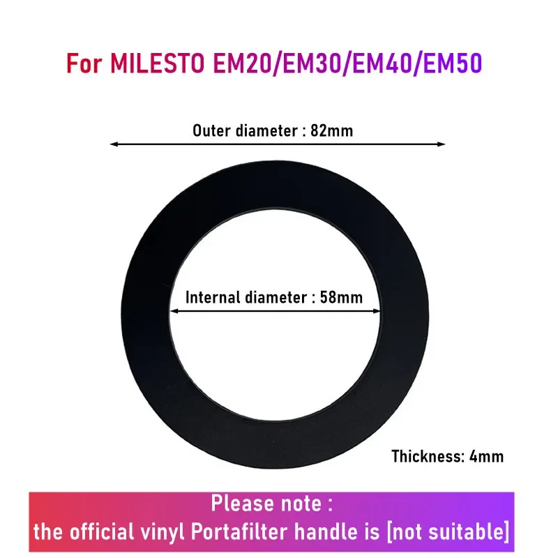 2pcs Silicone Seal Ring For MILESTO EM20/EM30/EM40/EM50 Coffee Machine Group Head Steam Sealing Ring Gaskets Replacement Parts