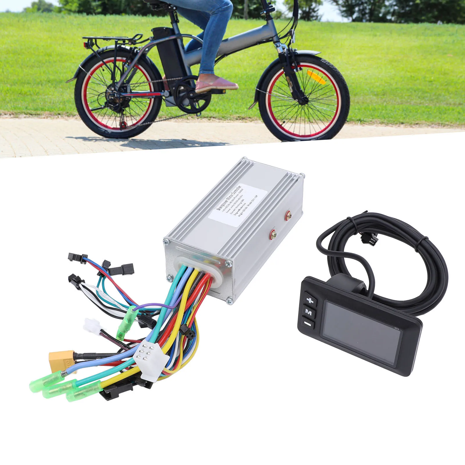 

Bike Brushless Controller 38A 1000W Bike LCD Display 36V 48V 60V Good Heat Dissipation Sine for Modification