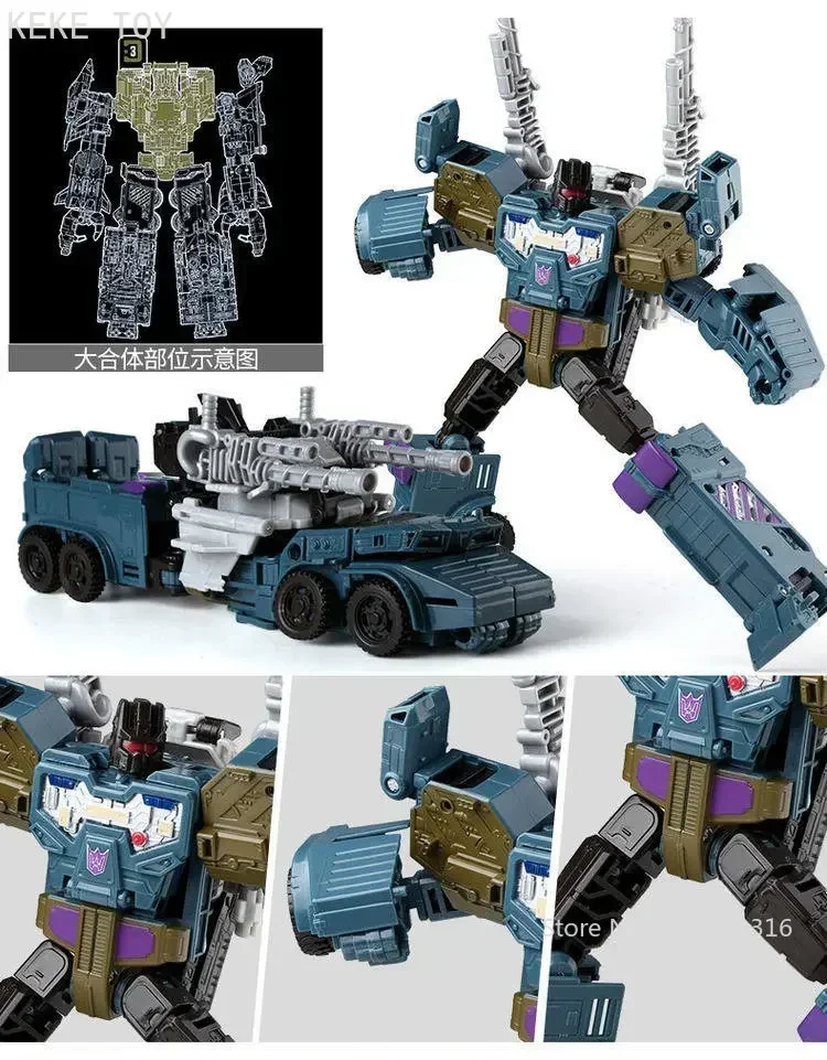 HZX Transformação Brushes Set, War Team Aircraft Tank Robot TF Action Figure, Presente Dos Miúdos, 5 em 1 Conjunto