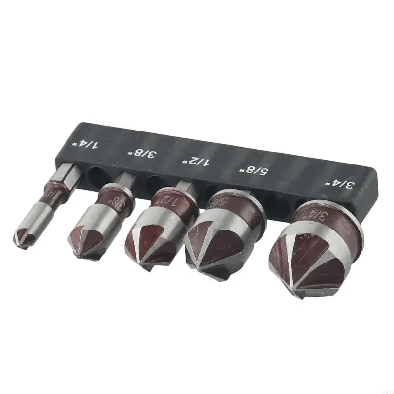 Bộ 5 lưỡi dao lục giác 82° nối đất chính xác cho các vật liệu khác nhau