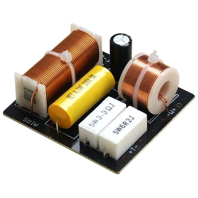 

Two-way speaker crossover, tweeter and woofer, diy audio crossover, pure copper inductor, audiophile-grade sound quality