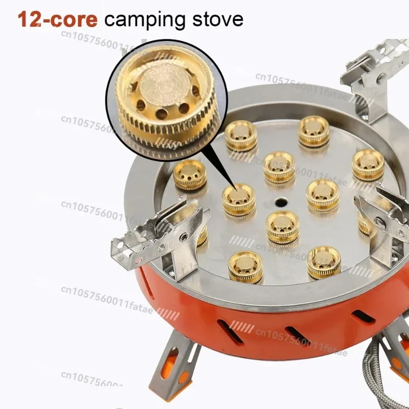 12-Core Camping Stove 21800W High-Power Gases Burner Stove,Backpacking Stove for Outdoor Cooking Camping Picnic Hiking