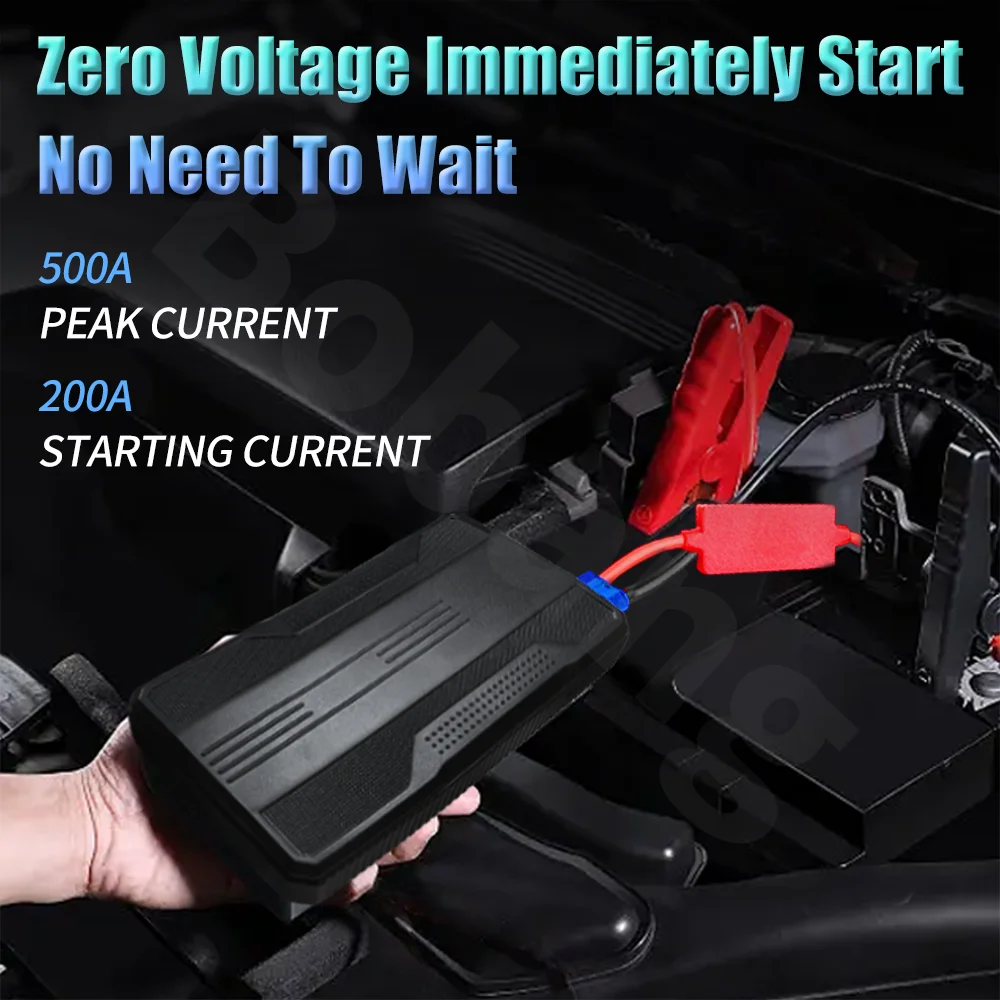 2023 Portable 20000mah 12V Car Jump Starter Auto Emergency Battery Booster Charger Starting Device Diesel Petrol Power Station