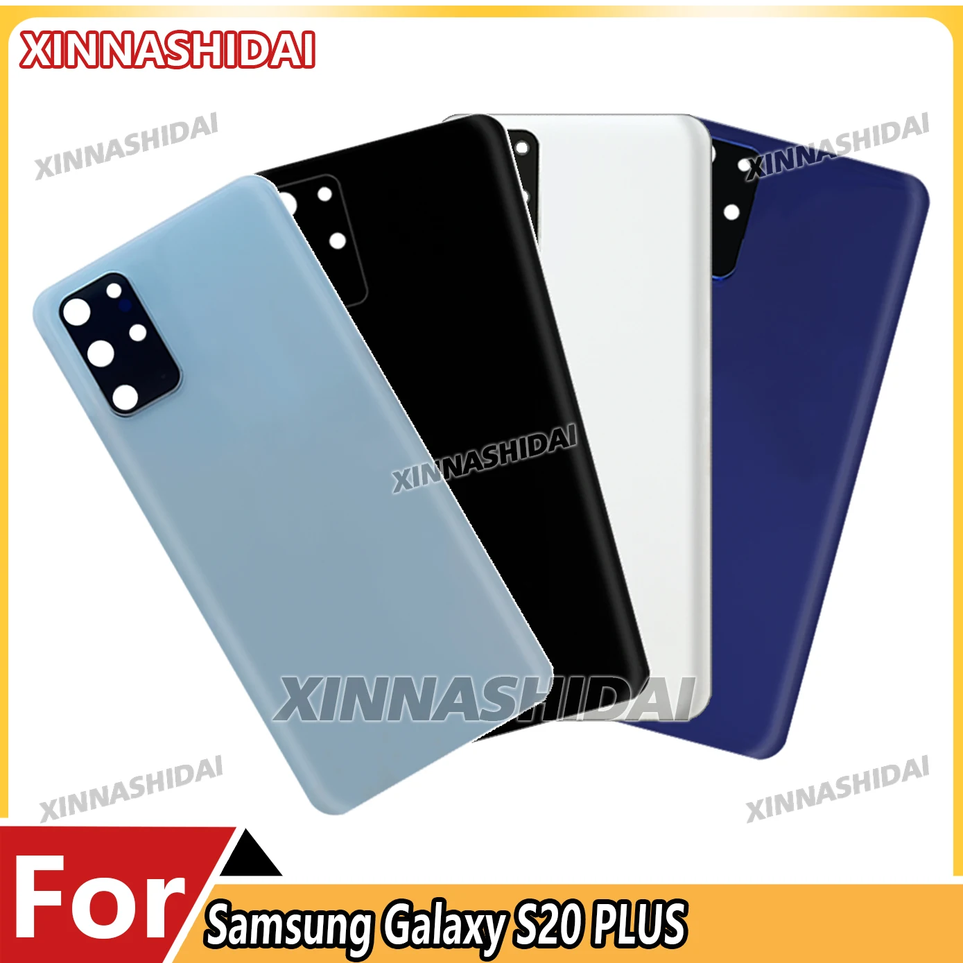 Reemplazo de la carcasa trasera de la cubierta trasera de la batería de alta calidad - con lente de cámara para Samsung Galaxy S20 Plus S20+ (G985/G986/G986F)