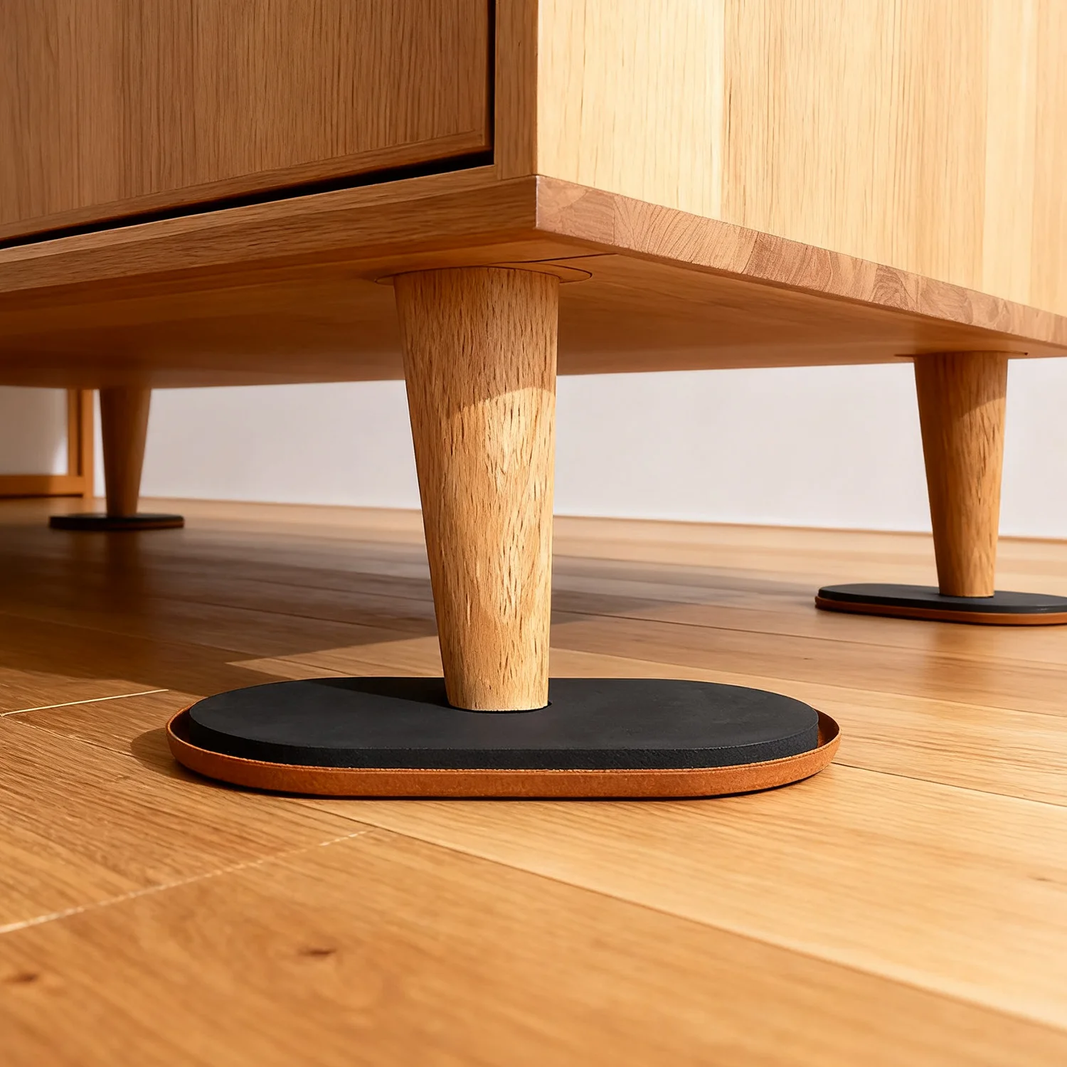 البيضاوي الشكل الأثاث تتحرك المتزلجون الأرضيات الصلبة حامي منصات الثقيلة المضادة للخدش أريكة سرير خزانة الأثاث تتحرك حصيرة