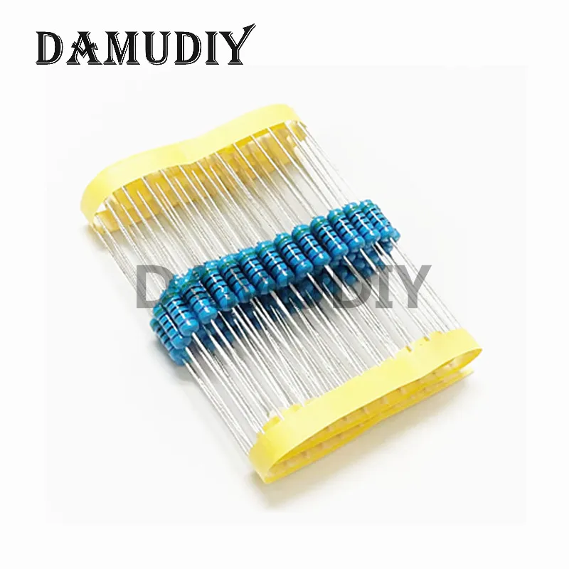 20pcs/Lot 1W Metal Film Resistor 1% 1R~1M 2.2R 10R 33R 47R 100R 220R 1K 2.2K 10K 33K 47K 100K 330K 470K 0.1 0.22 150 470 ohm