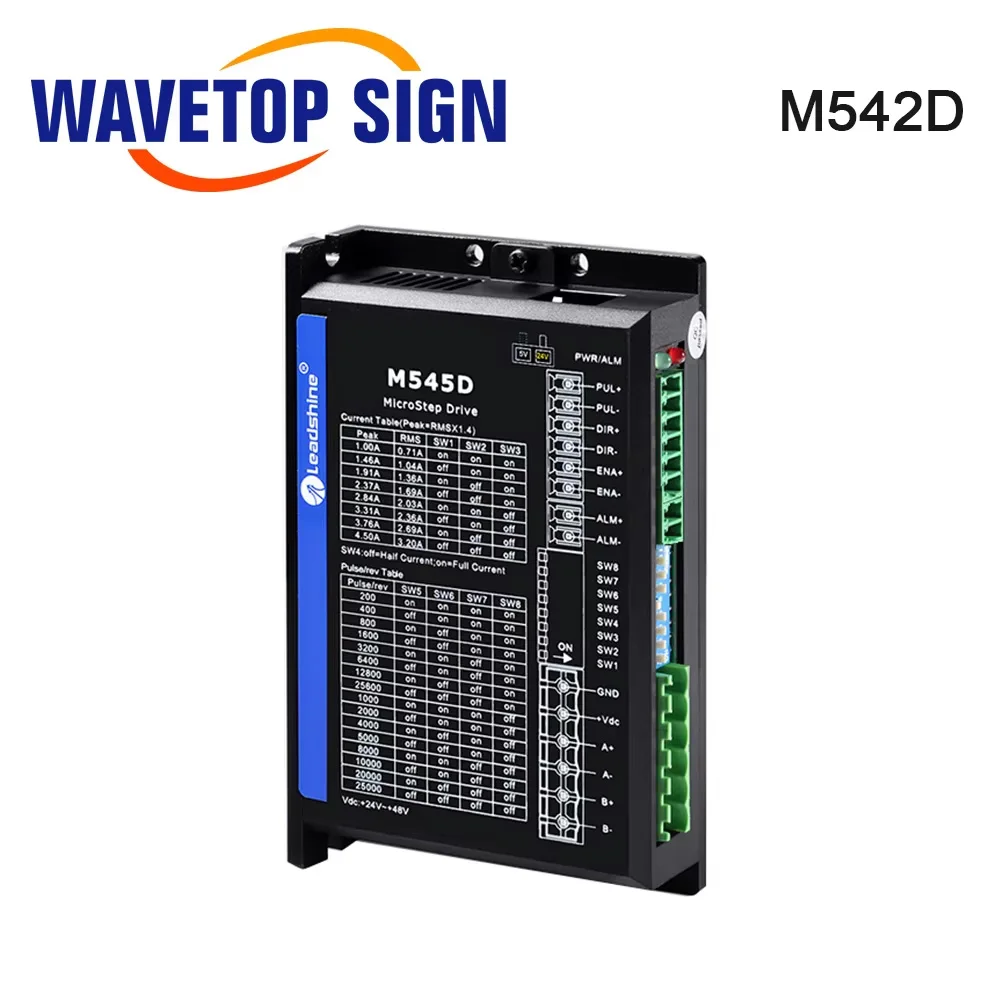 Driver motore passo-passo Leadshine 2 fasi DM542S tensione di alimentazione 20-50VDC corrente di uscita 1.0-5.0A sostituire il Driver Microstep DM542