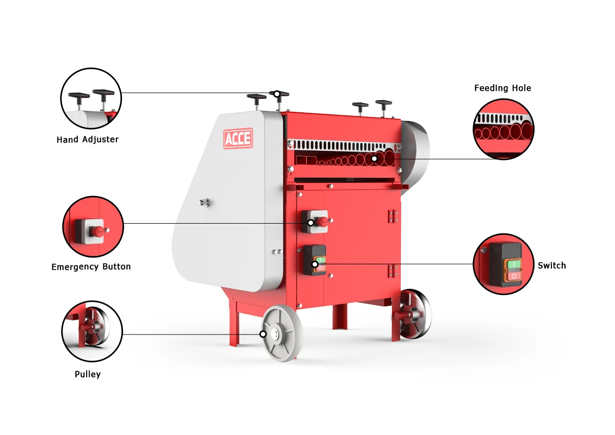 Машина для зачистки проводов, машина для зачистки медно-лома, кабеля, V-KOF, 1,5-55 мм, 3 кВт, машина для очистки проводов