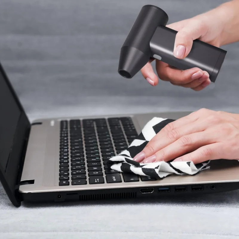 2025 مروحة توربو عنيفة عالية السرعة في الهواء الطلق مجفف شعر محمول باليد إزالة الغبار والاحتراق