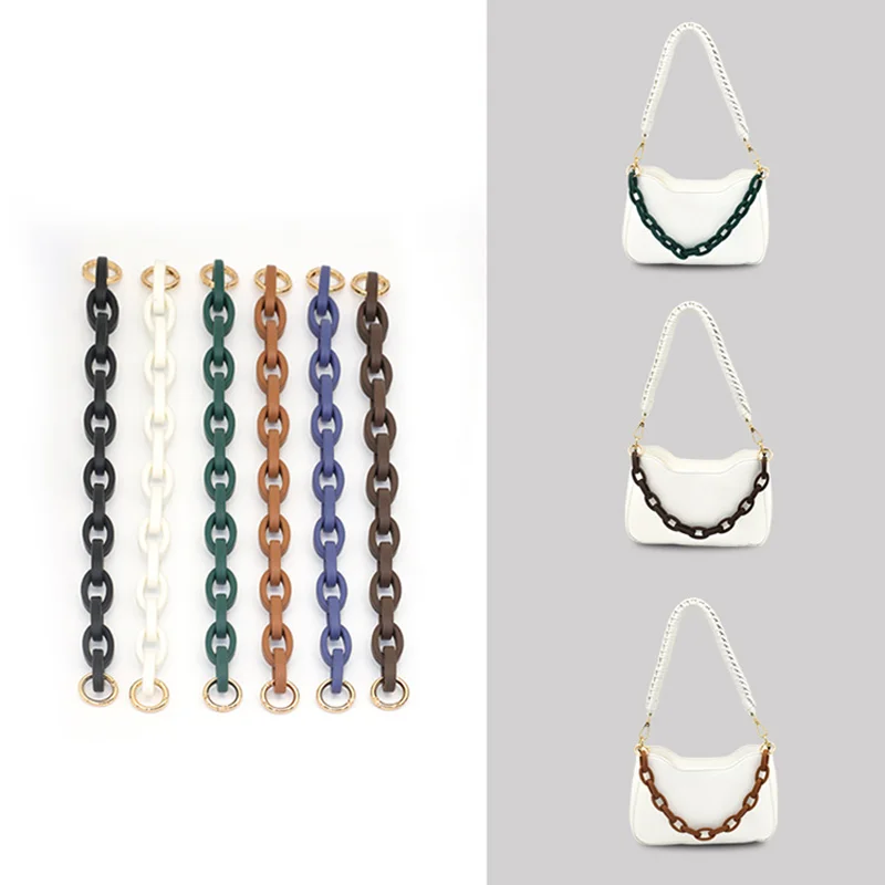 

DIY Handbag Chain Acrylic Shoulder Bag Strap For Women Purse Crossbody Bag Handles Chain Belt Bag Part Accessories 40cm