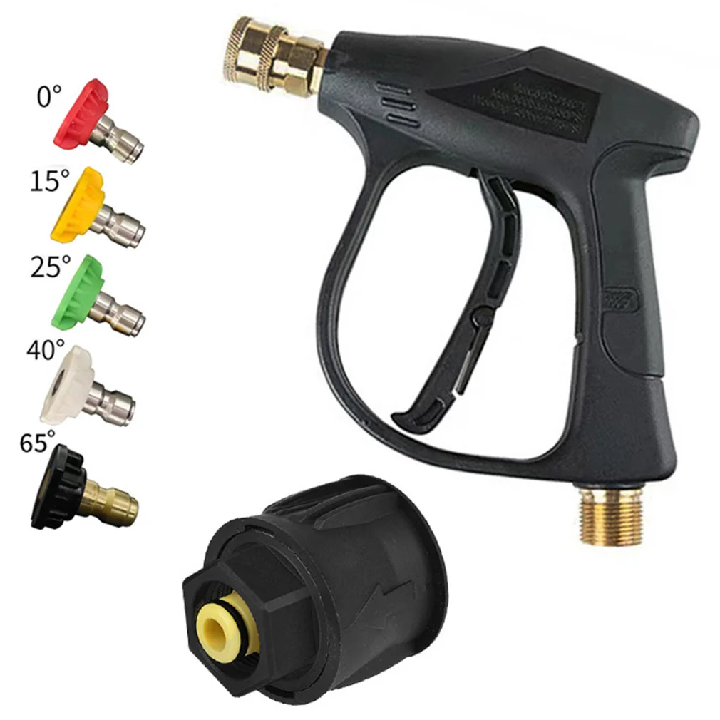 Pressure Washer for Car Cleaning Water Karcher Gun Quick Connector Hose Auto  M22-14&1/4