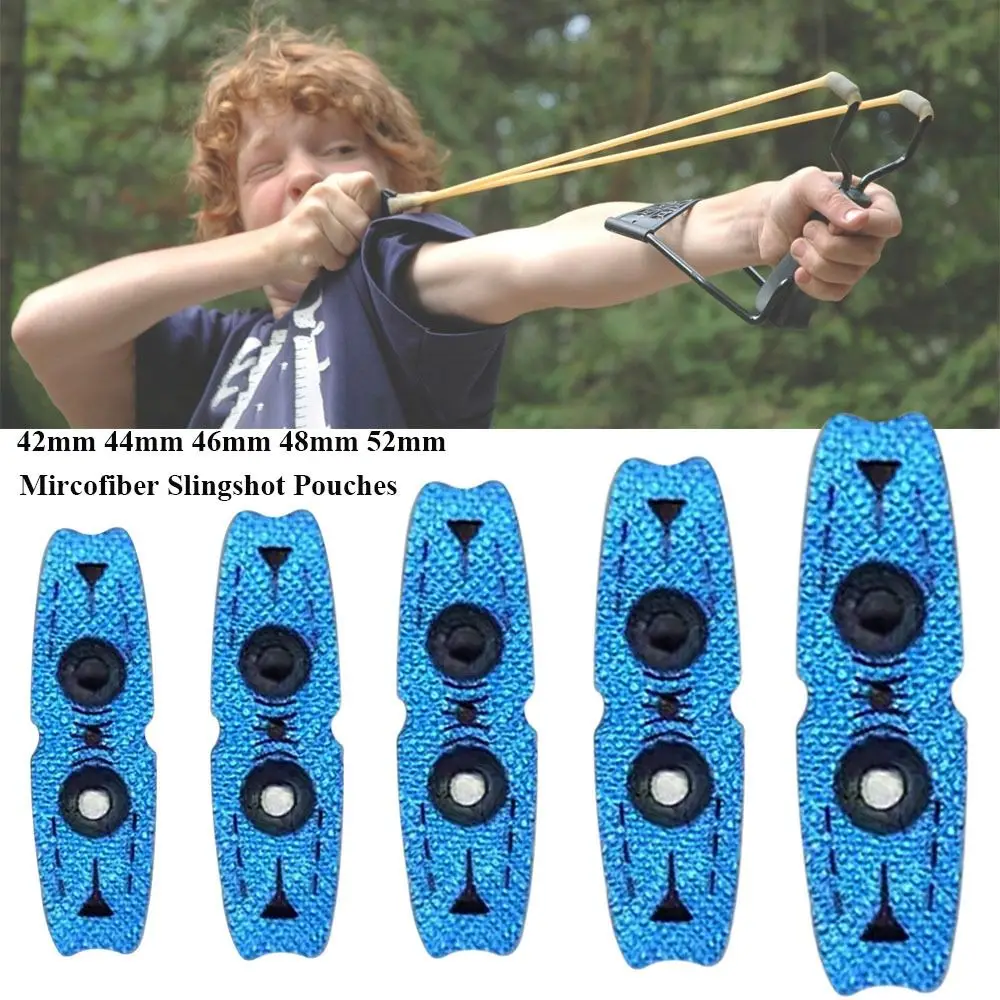 42mm 44mm 46mm Artificial Leather Pocket Hunting Shooting Catapults Microfiber Leather Bags Mircofiber Slingshot Pouches