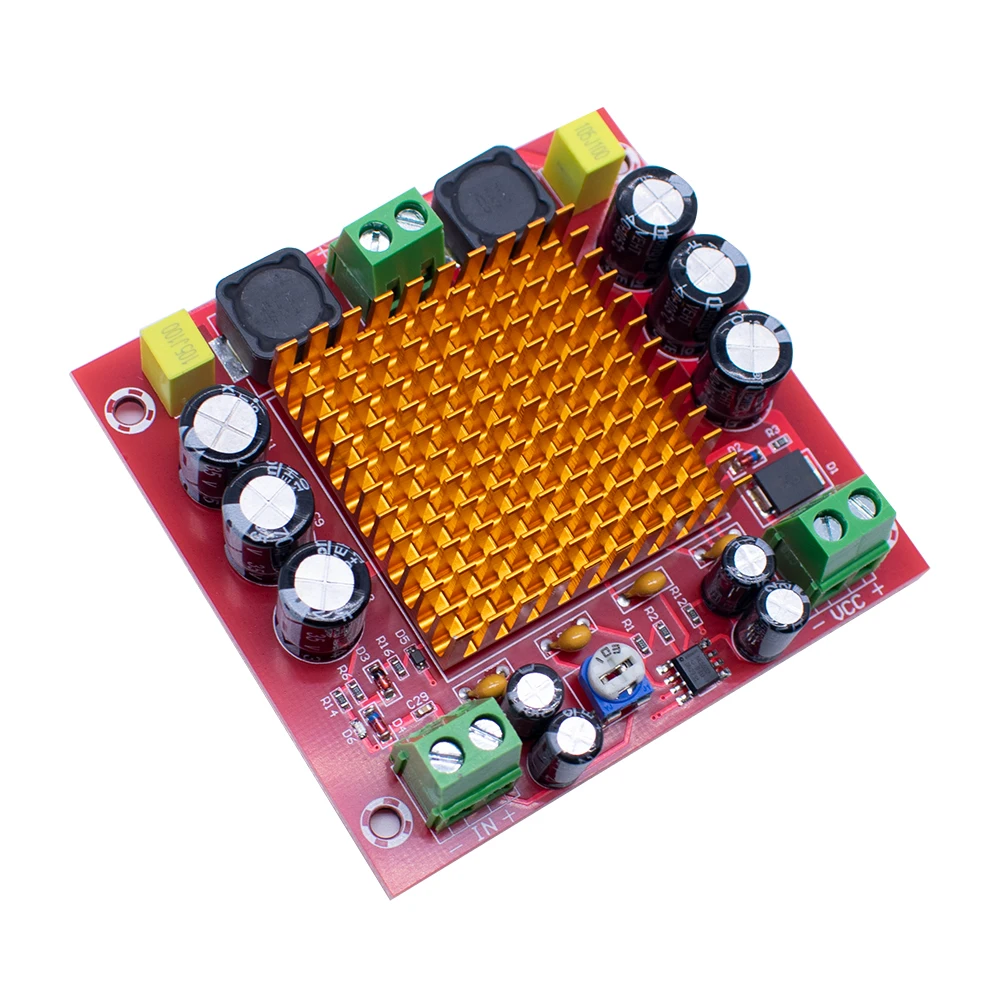 Digital Amplifier Board TPA3116DA TPA3116 150W D2 Mono Channel Digital Power Audio Amplifier Board XH-M544 DC 12V 24V