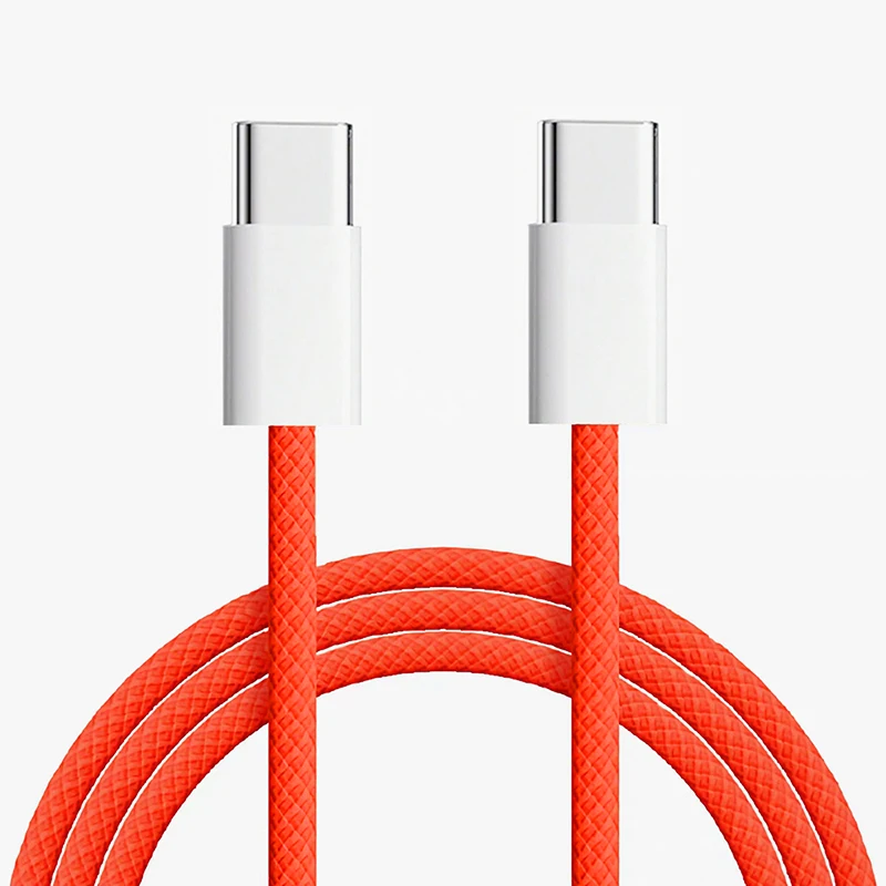 USB-C naar Type C Kleur Kabel Voor Apple iPhone 15 PD 60 W Snel Opladen Voor Huawei Xiaomi Samsung Type C Weven Kabel Accessoires - afbeelding 1