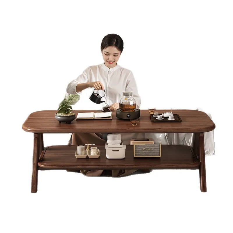 

All solid wood coffee table, living room home, bedroom new small apartment sofa tea table