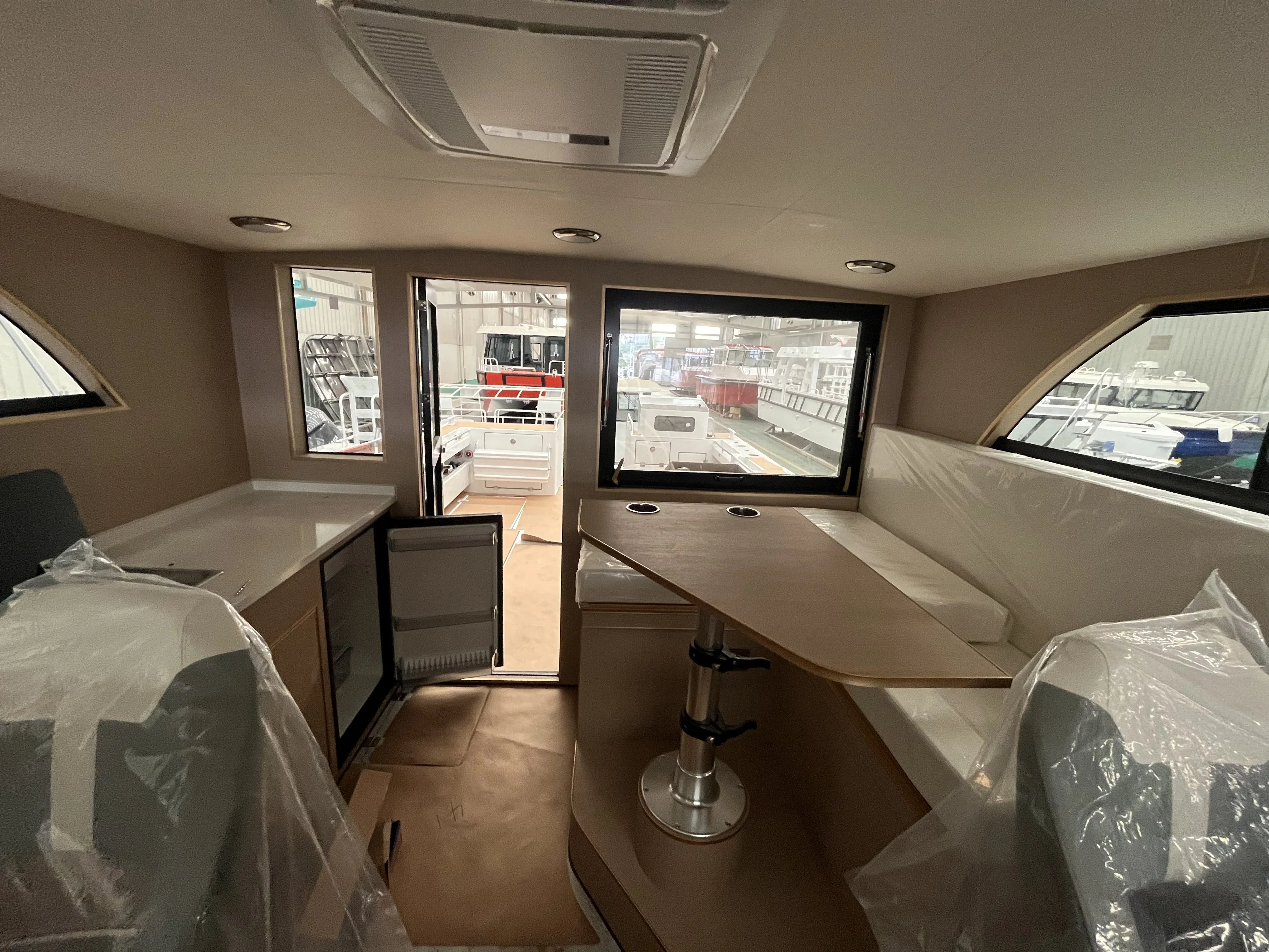 11m 38ft Gospel Aluminum Sailing Speed Power Cruising Fishing Yacht Catamaran Sail Boat for Sale with Outboard Engine Motor