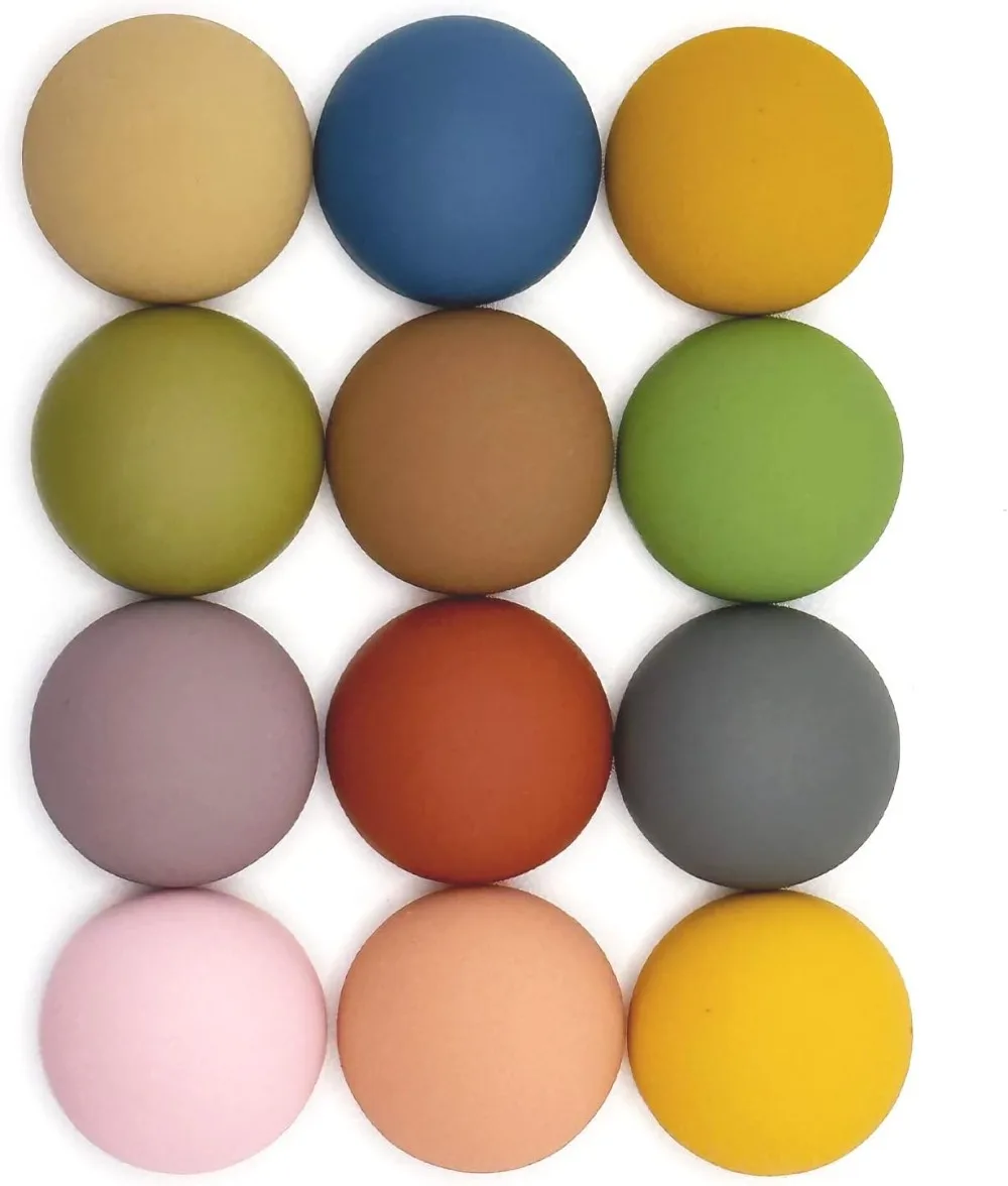 12-Pack Colorful Matte Fridge Magnets – Strong, Decorative for Kitchen, Office & Whiteboards