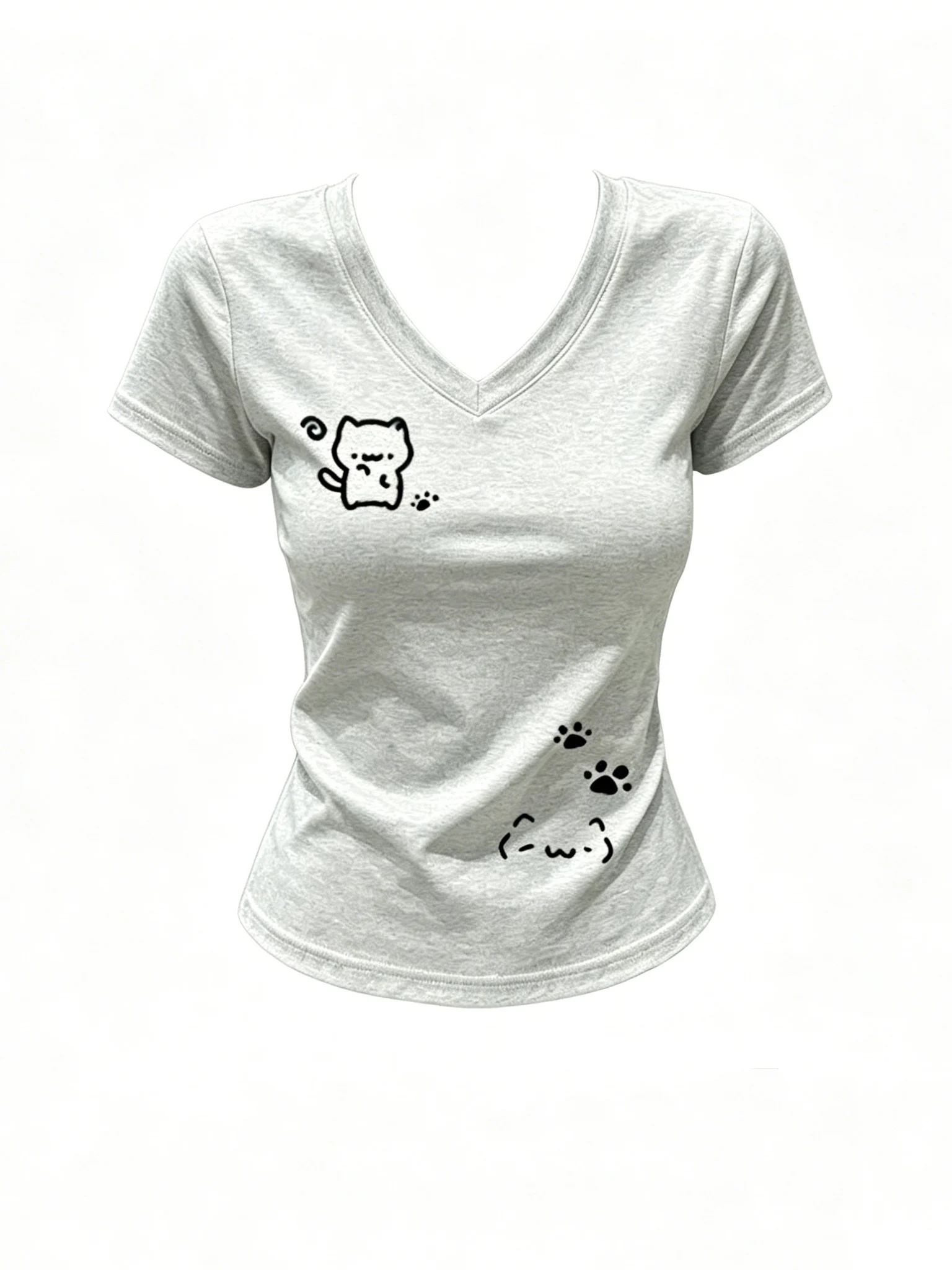 American Style Short Sleeve T-Shirt Women's Summer 2026 Slim Fit Unique Beautiful Pure Desire BM Style Shoulder Level Top