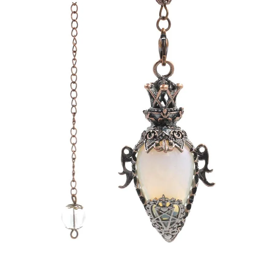 Kristall Quarz Pendel zum Wünscheln Weissagung große Naturstein Anhänger Pendel Amethyste rosa Quarz rosenquarz tigerauge opal Obsidian Pendel edelstein anhänger heilsteine amulett edelsteine