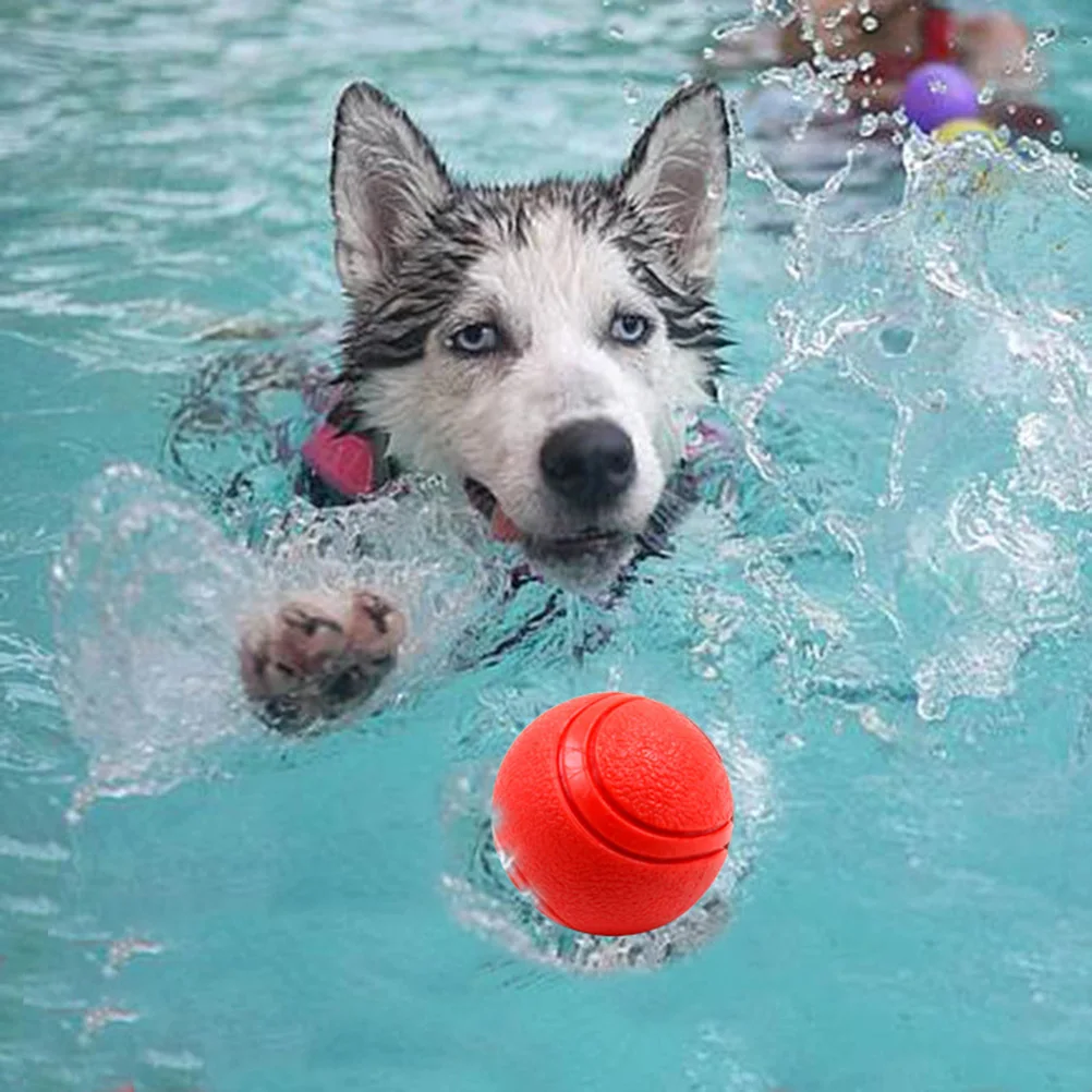 

3pcs Dog Chew Ball Tpr Elastic Training Ball Bite-Resistant Rubber For Puppy Small Medium Large Dogs Outdoor
