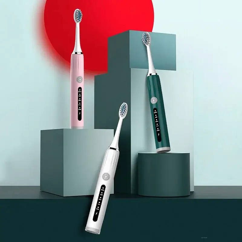 Electric Toothbrush Adults Children USB Charging Sonic Cleaning DuPont Bristles Brush