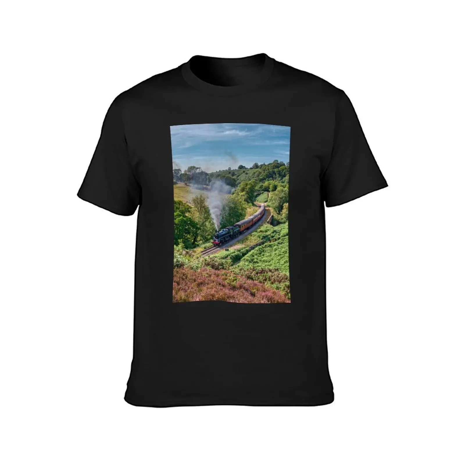 The North Yorkshire Moors Railway T-Shirt plain summer top men workout shirt