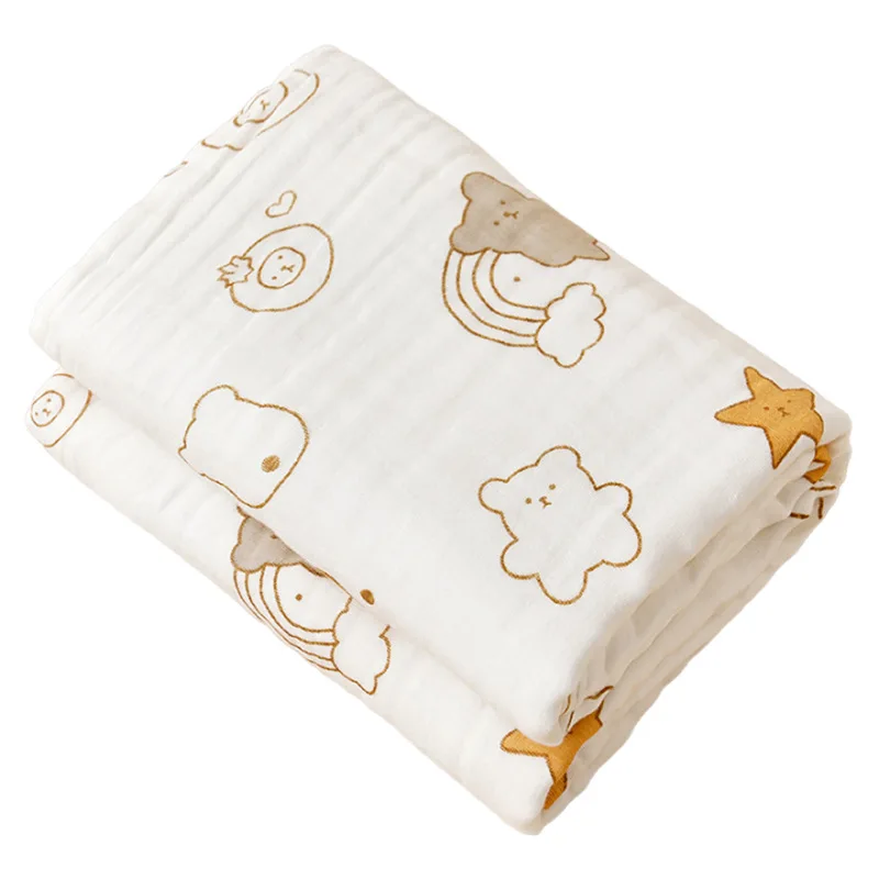 الوليد الطفل القطن الخالص منشفة استحمام ستة طبقة الشاش منشفة استحمام فئة أ لينة الأطفال بطانية ماصة الوليد الطفل بطانية #6