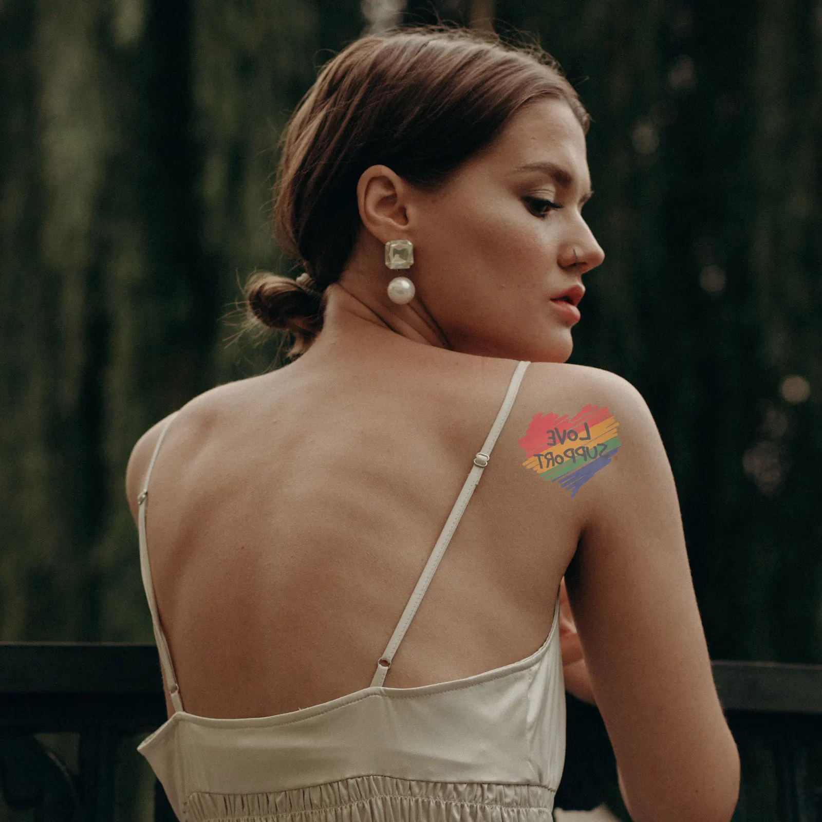 

50pcs Rainbow Temporary Tattoos Pride Stickers Gay Festival Face Decorative Parades Party Accessories Temporary