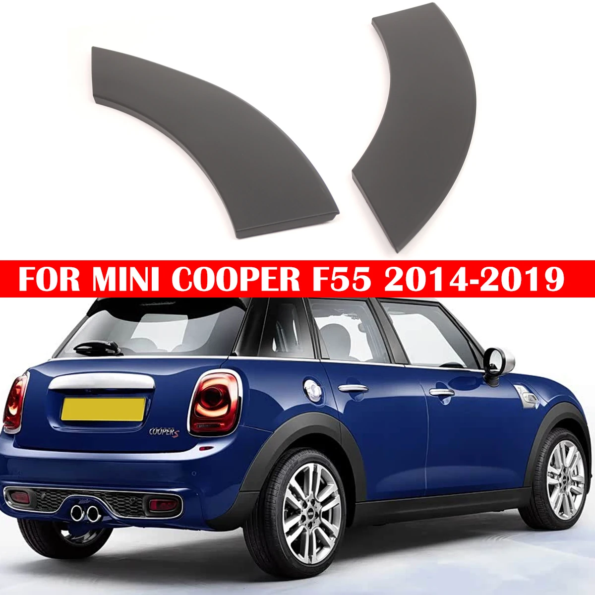 

Rear Car Door Wheel Arch Trim Eyebrow Upper Fender Rubber Cover Fender 51777329031 51777329032 FOR MINI COOPER F55 2014 - 2019