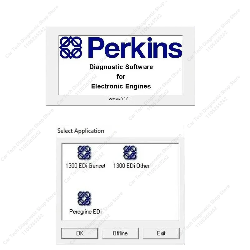 FOR Perkins EDI 1300 + KEYGEN Diagnostic Software engines 1300 EDi & Peregrine EDi