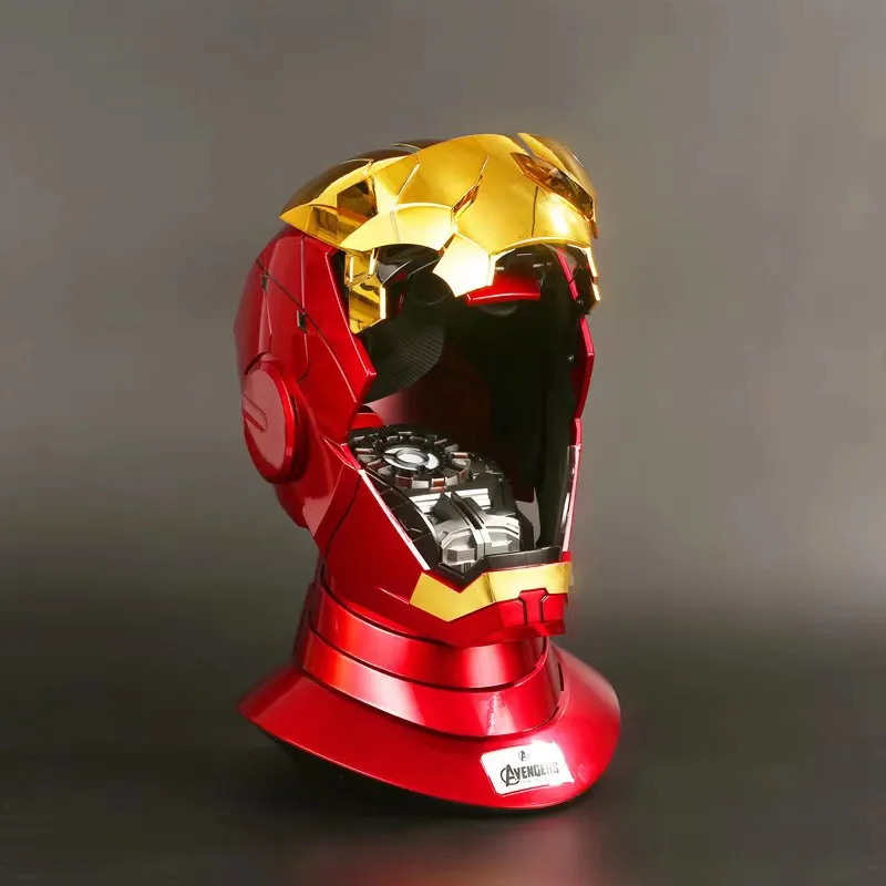 

Iron Man Helmet Electric Mk50 Mk5 Cosplay Multi-Piece Opening And Closing Helmet Voice Control Eyes Model Children Adult Gift