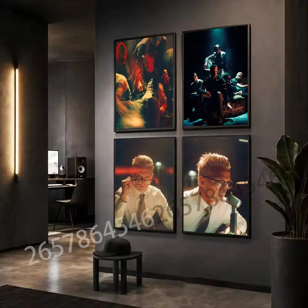 P-Perfecth Q-Queens of the Stone A-Age Poster Self-adhesive Art Waterproof Paper Sticker Coffee House Bar Room Wall Decor