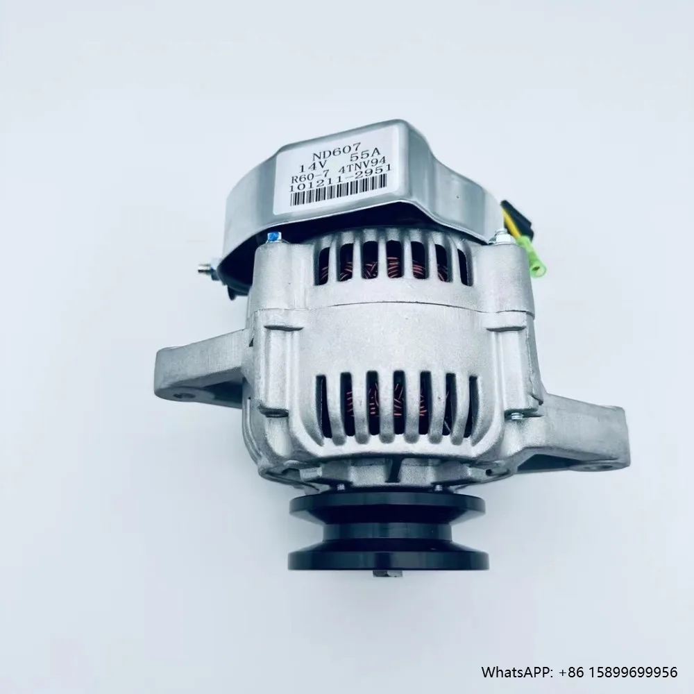 

Генератор двигателя 101211-2951 (14 В/55 А) для двигателя Yanmar 4TNV94 ViO60-6B SV100-1ViO75-B SV08-1A для экскаваторов R60-7