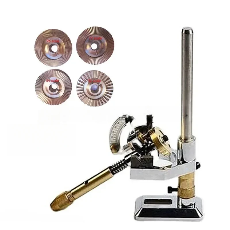 

Lapidary Gem FacetingGemstone Jade Flat Polishing Positioning Equipment Adjustable With Dops 96 72 64 32 Scale