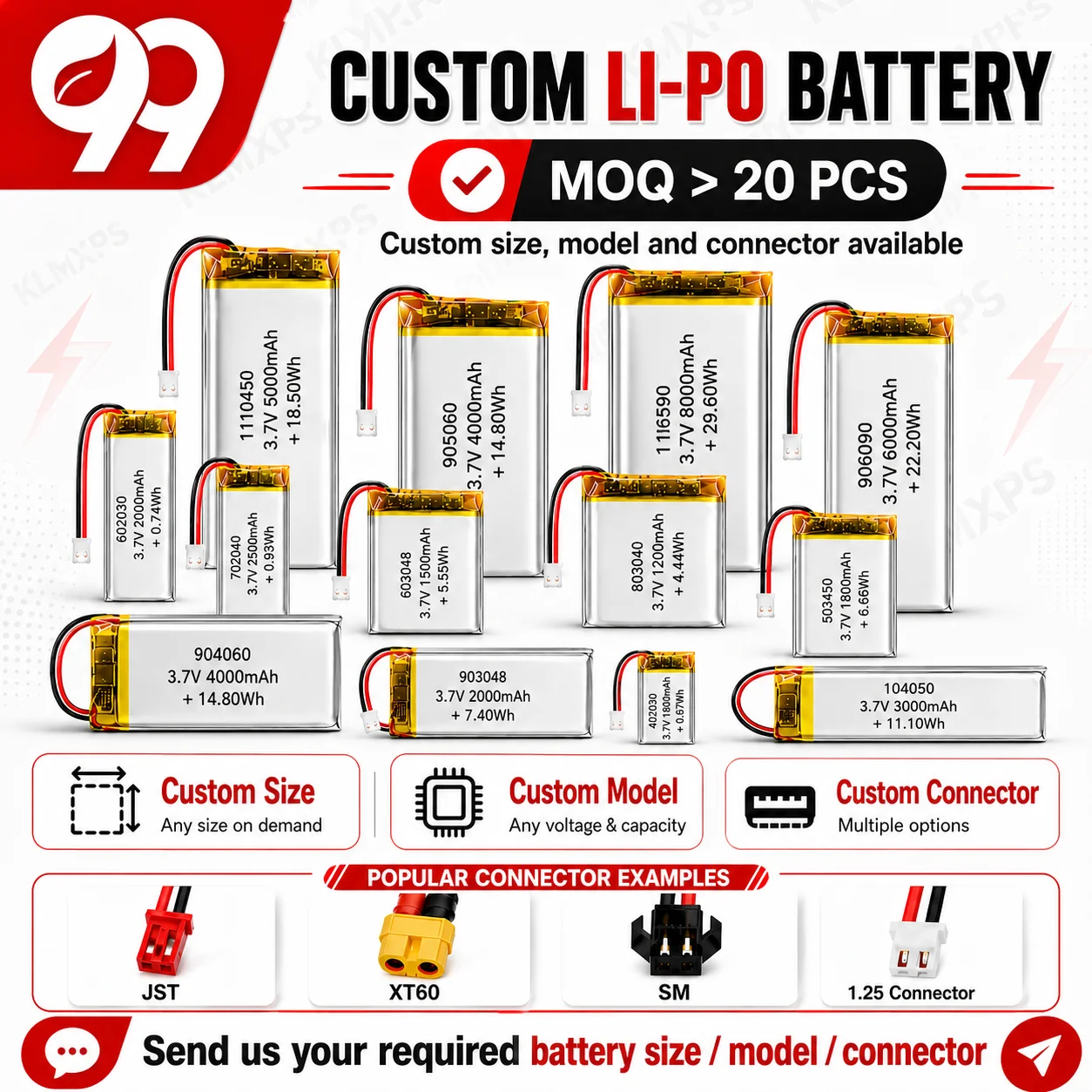 401230 3.7V 130mAh LiPo Battery 1/2/5/10pcs Rechargeable Polymer Cell for Satnave Headphones Bluetooth Speaker Earphone DashCam