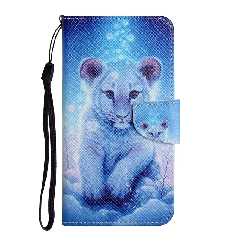 For Xiaomi Redmi 13 Case Painted Leather Flip Stand Case for Funda Xiaomi Redmi 13 Redmi13C Wallet Card Slot Holder Phone Cover