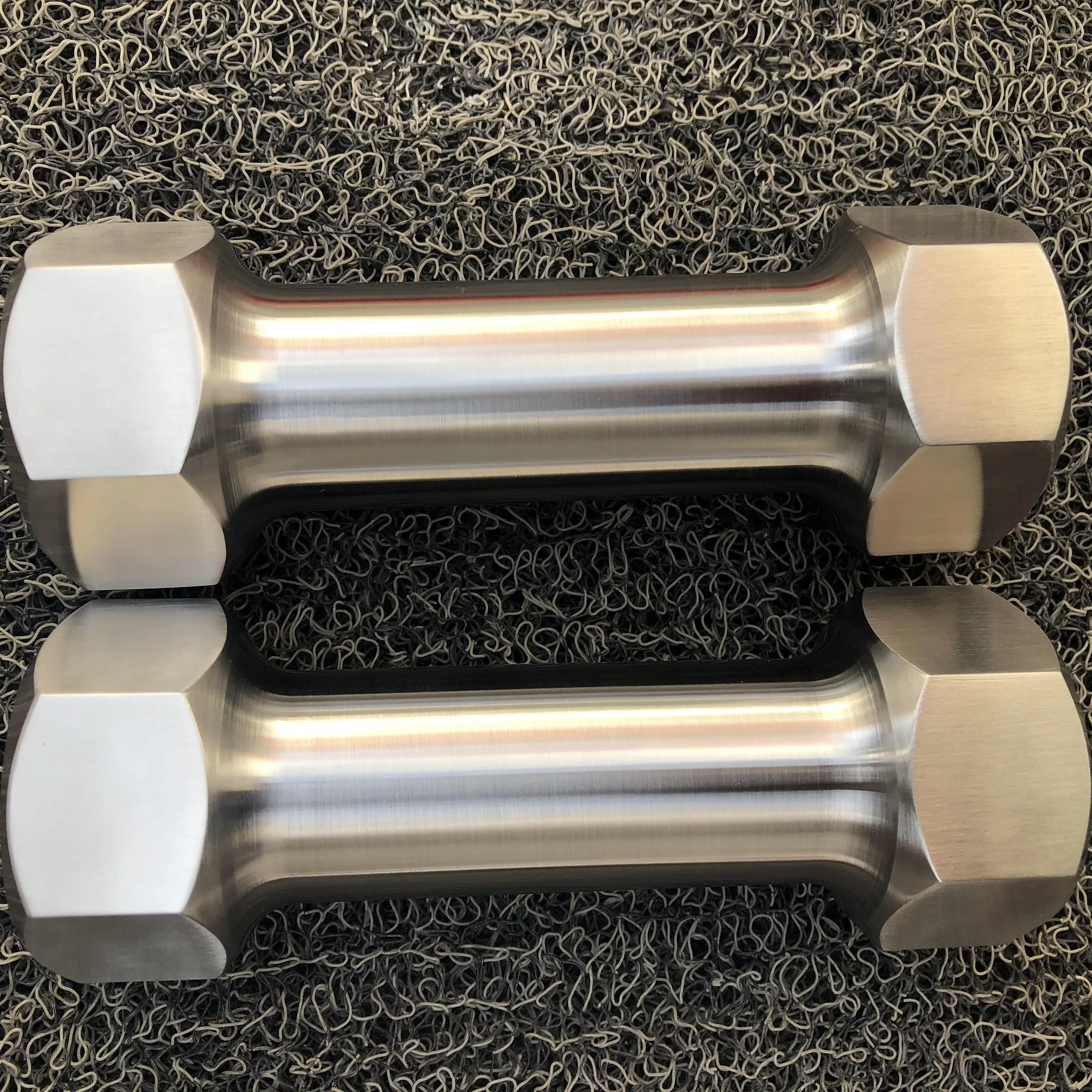 Hexagonal Dumbbell 304 Stainless Steel Fixed Integrated Dumbbell Dumbbell