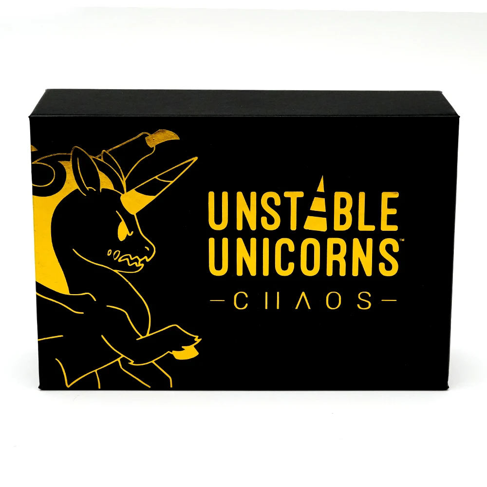 لوحة Unicorns غير المستقرة، توسيع حفلة العائلة الإنجليزية، النسخة الأساسية من التحكم في ألعاب اللوحة الكلاسيكية ولعبة قاعدة الفوضى #2