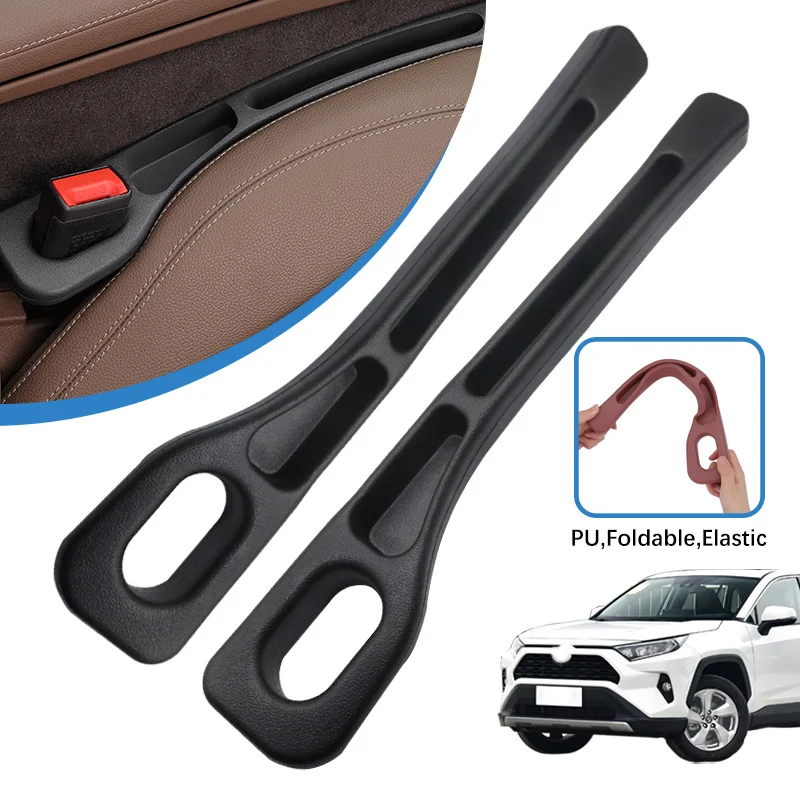 2Pcs Car Seat Gap Filler strip For Toyota RAV4 XA50 Prado J150 CHR Corolla E210 Interior Decoration Accessories