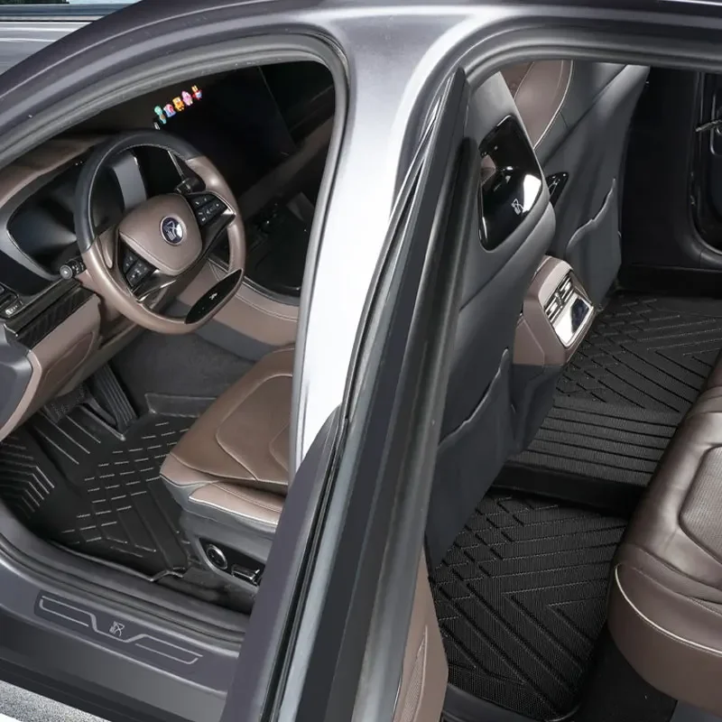 Для BYD HAN EV DMi 2023, автомобильные коврики, коврик в багажник, водонепроницаемый нескользящий коврик для ног, полностью окруженный с левым рулем, автомобильный аксессуар