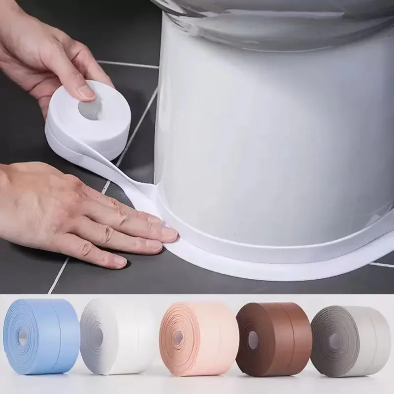 Kitchen Bathroom Wall Sealing Tape Waterproof And Mildew Tile Crack Repair Self Adhesive Waterproof Wall Sticker Sink Edge Tape