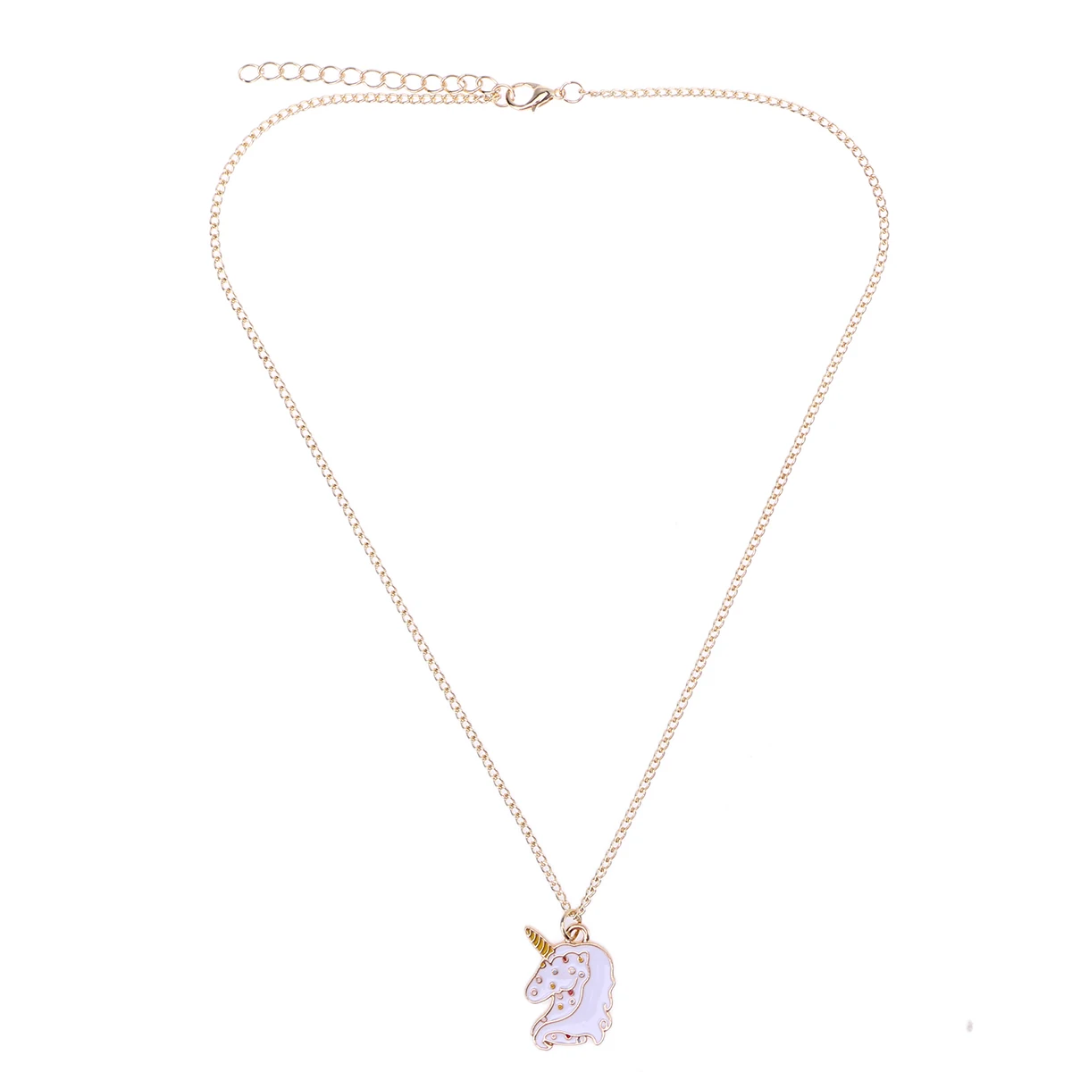 

Unicorn Necklace Dripping Oil Cartoon Modeling Women Necklace Unique Pendant Alloy Special Design Charm Accessories