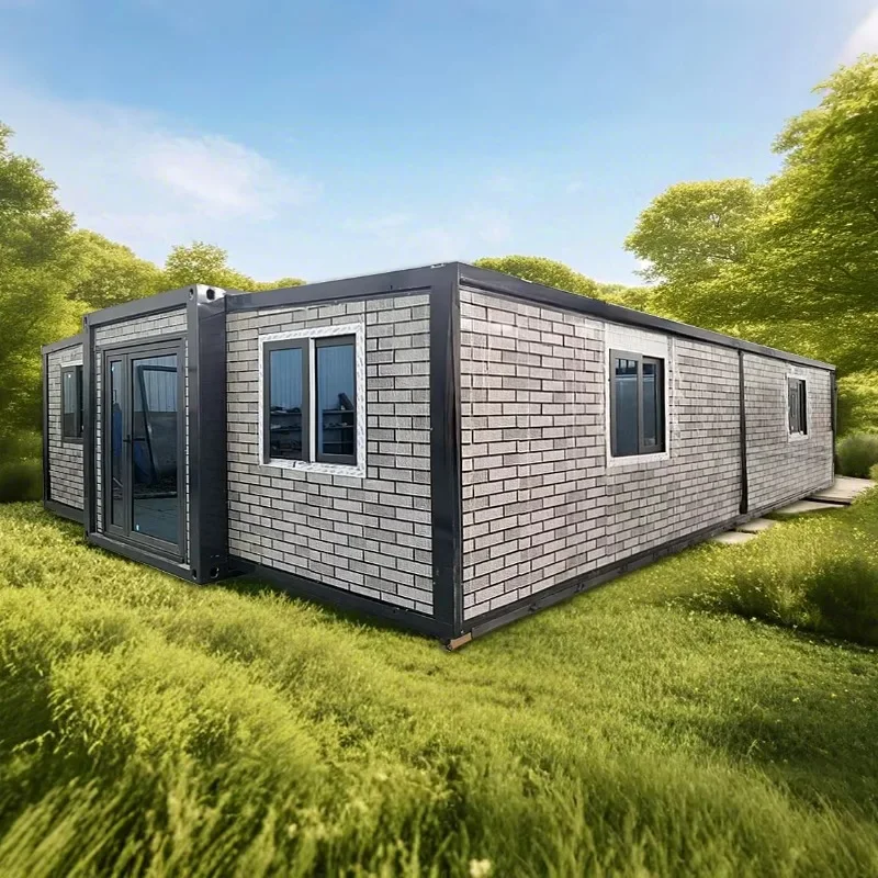 40ft Expandable Container House 3 Bedrooms Factory Price Prefab Prefab Tiny House Expandable Mobile Folding Room Garden Rooms