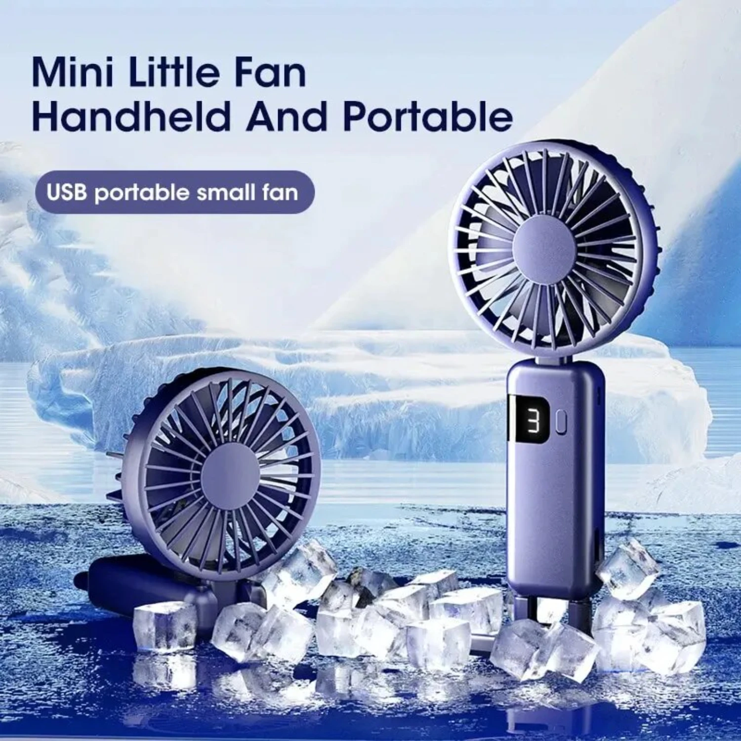 Efficient and Portable Rechargeable Mini Fan with Adjustable 90° Base for Convenient Cooling on-the-Go. Perfect for Travel and 