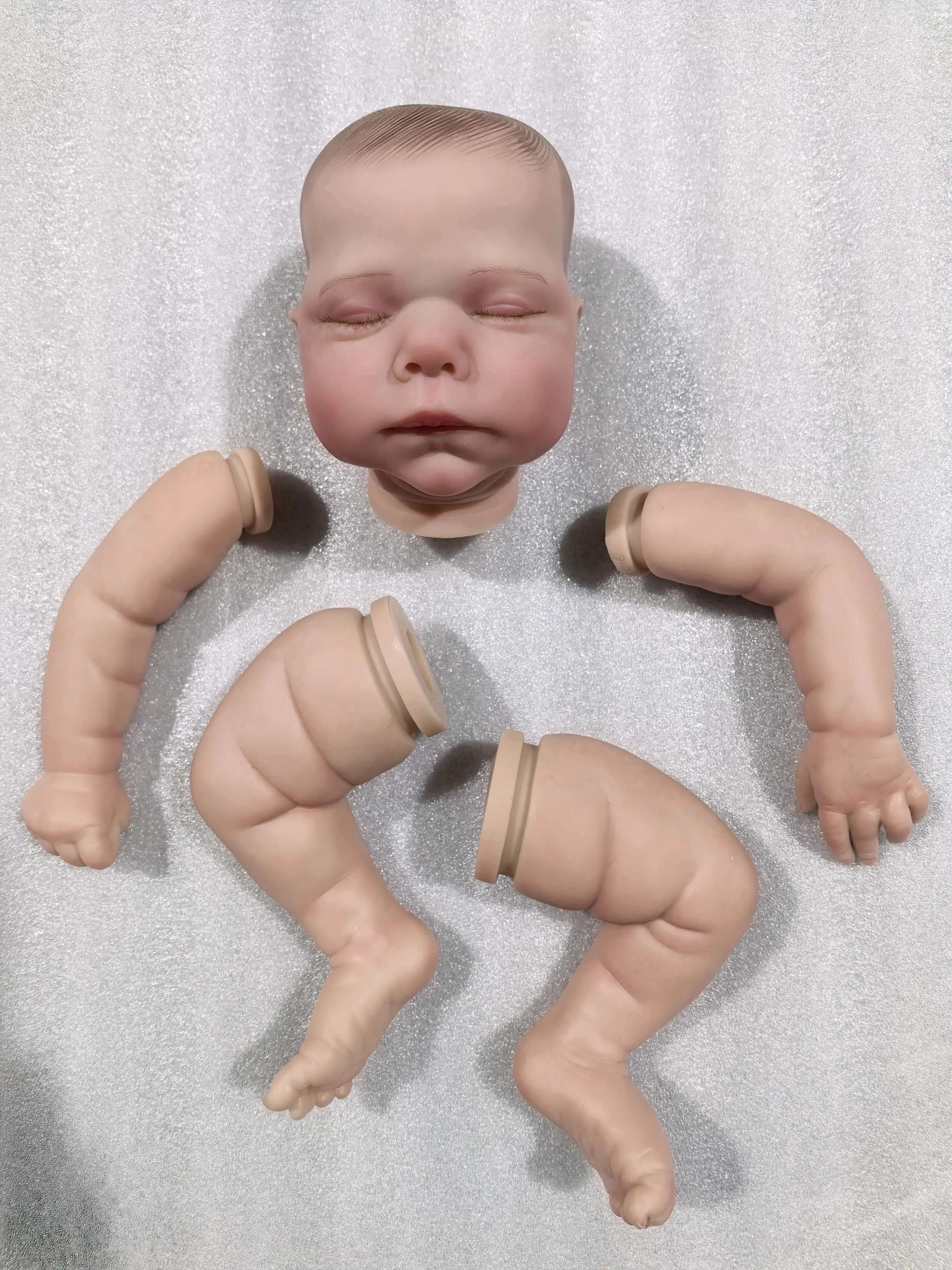 NPK 19inch Already Painted Kits Finished Reborn Doll Size Marley Very Lifelike Baby Doll with Many Details Veins