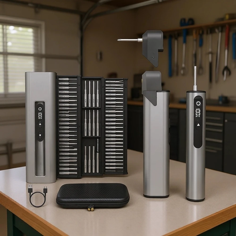 

Мини-электрический набор отверток 7.4В с 60 магнитными насадками и 5 настройками крутящего момента для ремонта телефонов, камер и часов