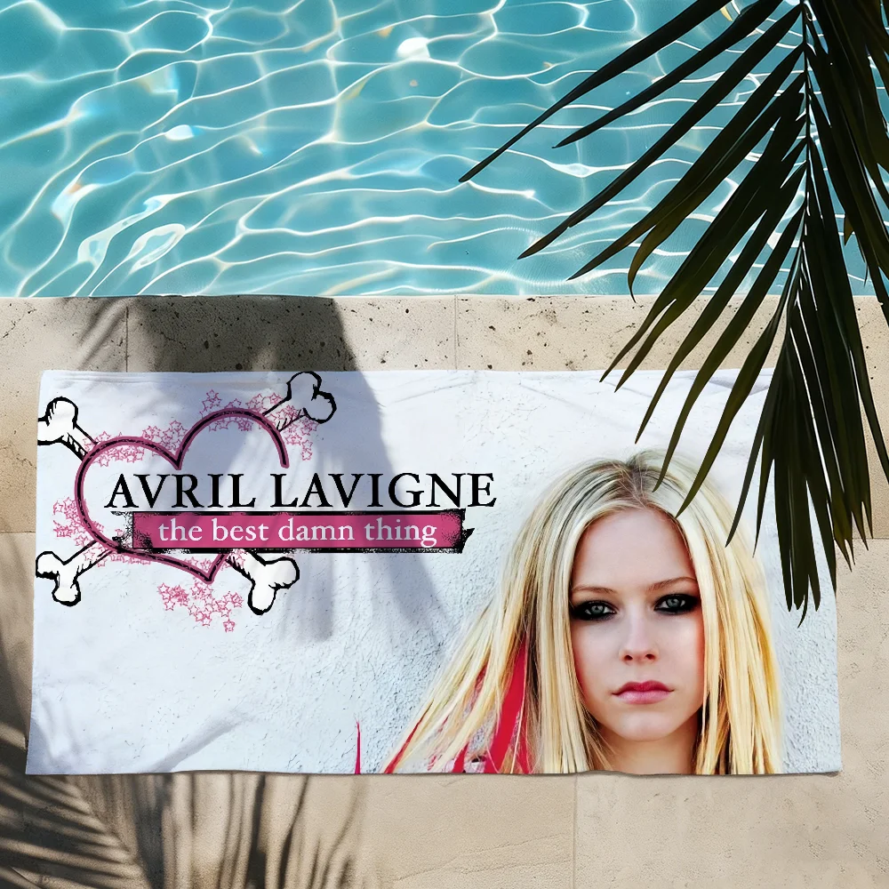 Singer A-Avril lavigne Towel Quick Drying Beach Towels Are Suitable For Swimming Pools Camping Yoga And The Gym
