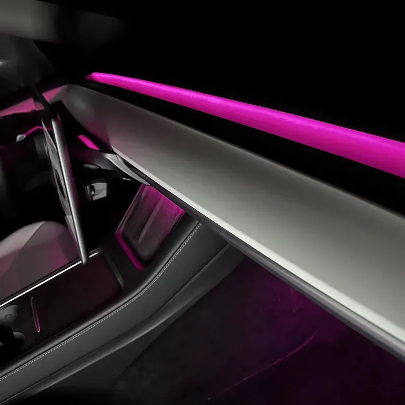 Model 3/Y 2021-2023 Comprehensive Interior Light Kit Center Console Dashboard APP-Controlled RGB LED Strips