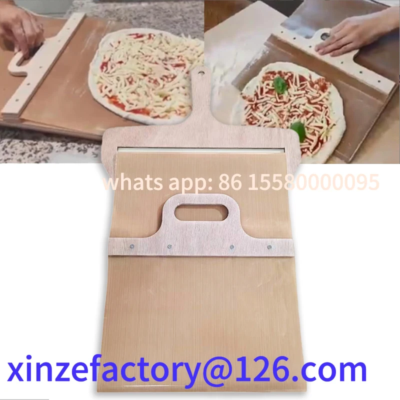 

Customizable Wooden Sliding Shovel Portable Peel Pizza Spatula Paddle With Handle Baking Supplies Kitchen Tool