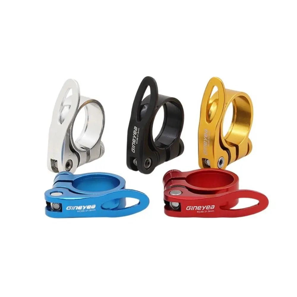 28.6mm 31.8mm 34.9mm Bike Seat Clamp Easy to Install Quick Release Bike Seatpost Clamp Durable Aluminum Alloy